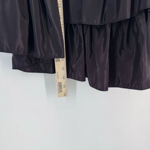 Vintage 80s Positively Ellyn Women’s Black Ruched Drop Waist Strapless Mini Dres - Picture 14 of 14